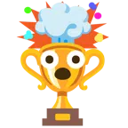 Pokal + explodierender Kopf