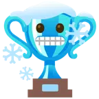 Pokal + frierendes Gesicht