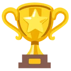 Pokal + weißer mittelgroßer Stern