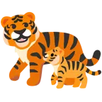 tiger face + tiger face