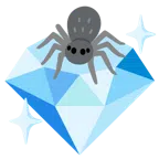 Edelstein + Spinne
