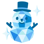Edelstein + Schneemann ohne Schneeflocken
