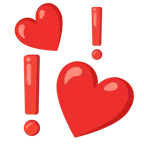 cuori che girano + punto esclamativo rosso
