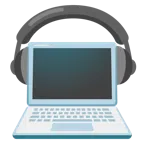 laptop + słuchawki