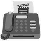 Faxgerät + Filmklappe