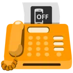 Faxgerät + Mobiltelefon aus