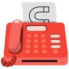 Faxgerät + Magnet