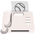 Faxgerät + Baseball
