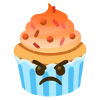 faccina accigliata + cupcake