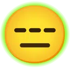 radioactive + expressionless face