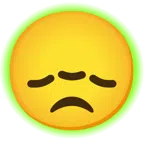 radioactive + disappointed face