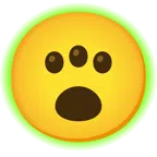 radioactive + face with open mouth