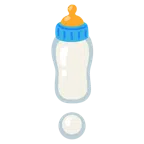 red exclamation mark + baby bottle