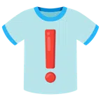 red exclamation mark + t-shirt