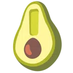red exclamation mark + avocado