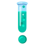 red exclamation mark + test tube
