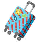 red exclamation mark + luggage