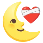 cuore guarito + faccina ultimo quarto di luna