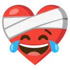 cuore guarito + faccina con lacrime di gioia