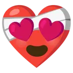 cuore guarito + faccina con sorriso e occhi a cuore