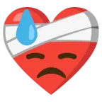 cuore guarito + faccina abbattuta sudata