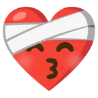 cuore guarito + faccina che bacia con occhi chiusi