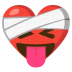 cuore guarito + faccina che strizza gli occhi e mostra la lingua
