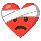 cuore guarito + faccina preoccupata