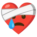 cuore guarito + faccina che piange
