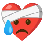 cuore guarito + faccina delusa ma sollevata