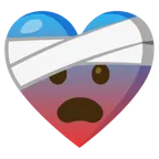 cuore guarito + faccina impaurita