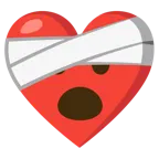 cuore guarito + faccina con bocca aperta