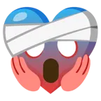 cuore guarito + faccina terrorizzata