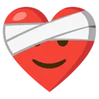 cuore guarito + faccina con sorriso accennato
