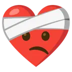 cuore guarito + faccina con la testa bendata