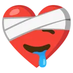 cuore guarito + faccina che sbava