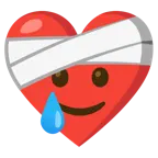 cuore guarito + faccina sorridente con lacrima