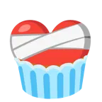 cuore guarito + cupcake