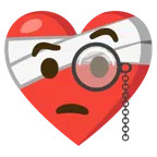 cuore guarito + faccina con monocolo