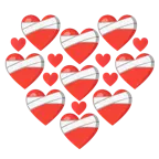 cuore guarito + cuori