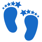 stella + impronta di piedi