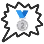 right anger bubble + 2nd place medal