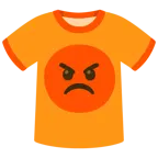 faccina accigliata + t-shirt