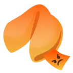 faccina accigliata + biscotto della fortuna
