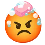 faccina accigliata + sapone