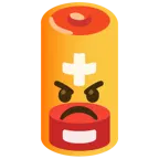 faccina accigliata + batteria scarica