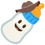 faccina con cappello da cowboy + biberon