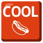 COOL button + hot dog