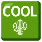 COOL button + cactus