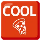 COOL button + pizza